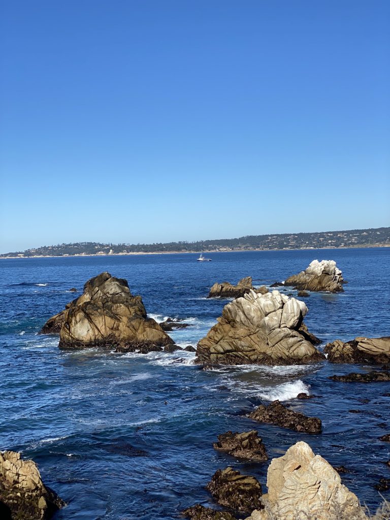 Rocks and sea view at Point Lobos