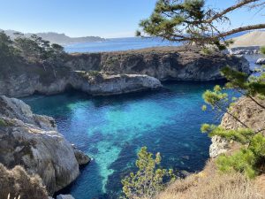 Emerald green sea at China cove, Point Lobos