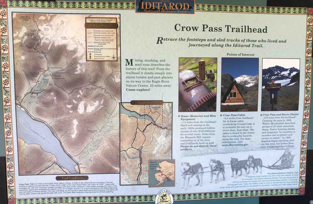 Crow Pass Trail Head history description