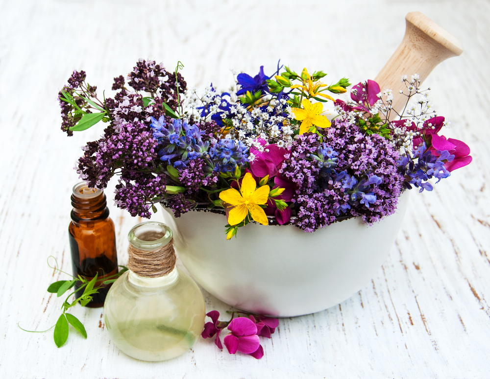 wild flowers and essentials oils as natural sleep aids