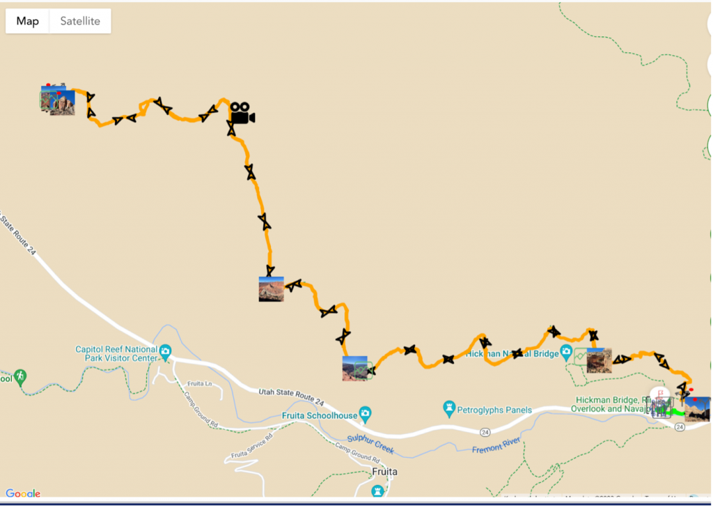 Map of Navajo Knobs Trail