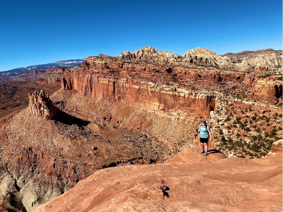 Utah national parks: Panoramic views of the Fruita district of Capitol Reef, Navajo Knobs