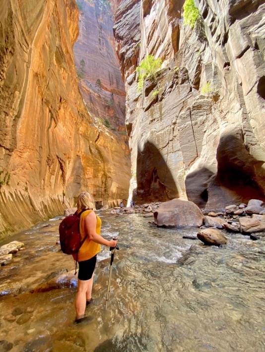 Utah’s National Parks: Zion Narrows magical hike in the running water