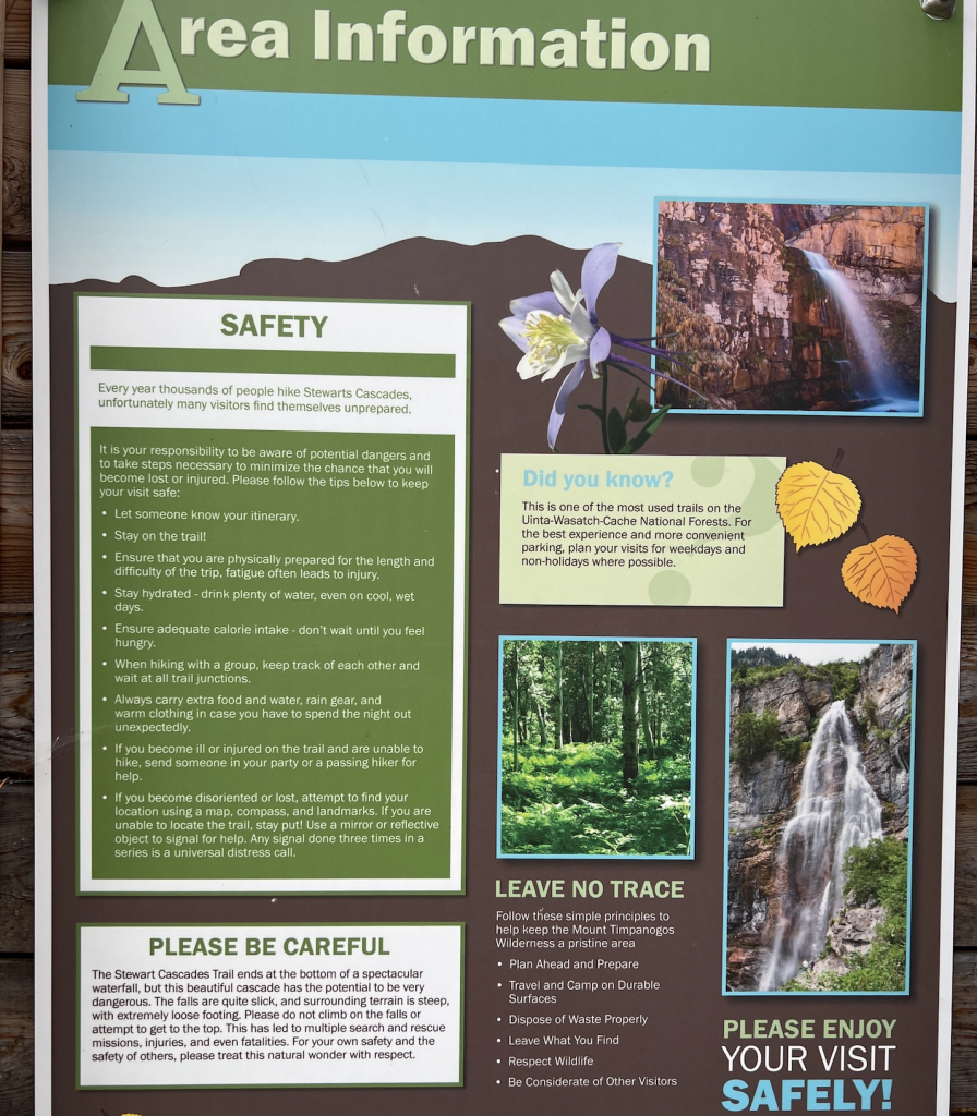 Stewarts Cascades trail area Information