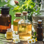 assortment of essential oils